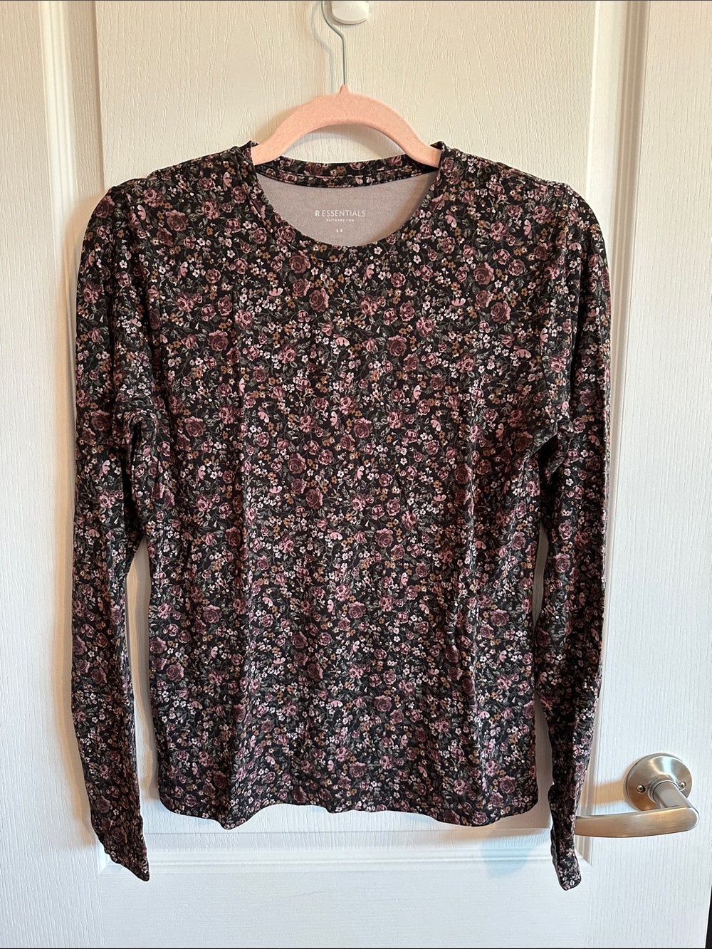 Dark floral long sleeve t-shirt
